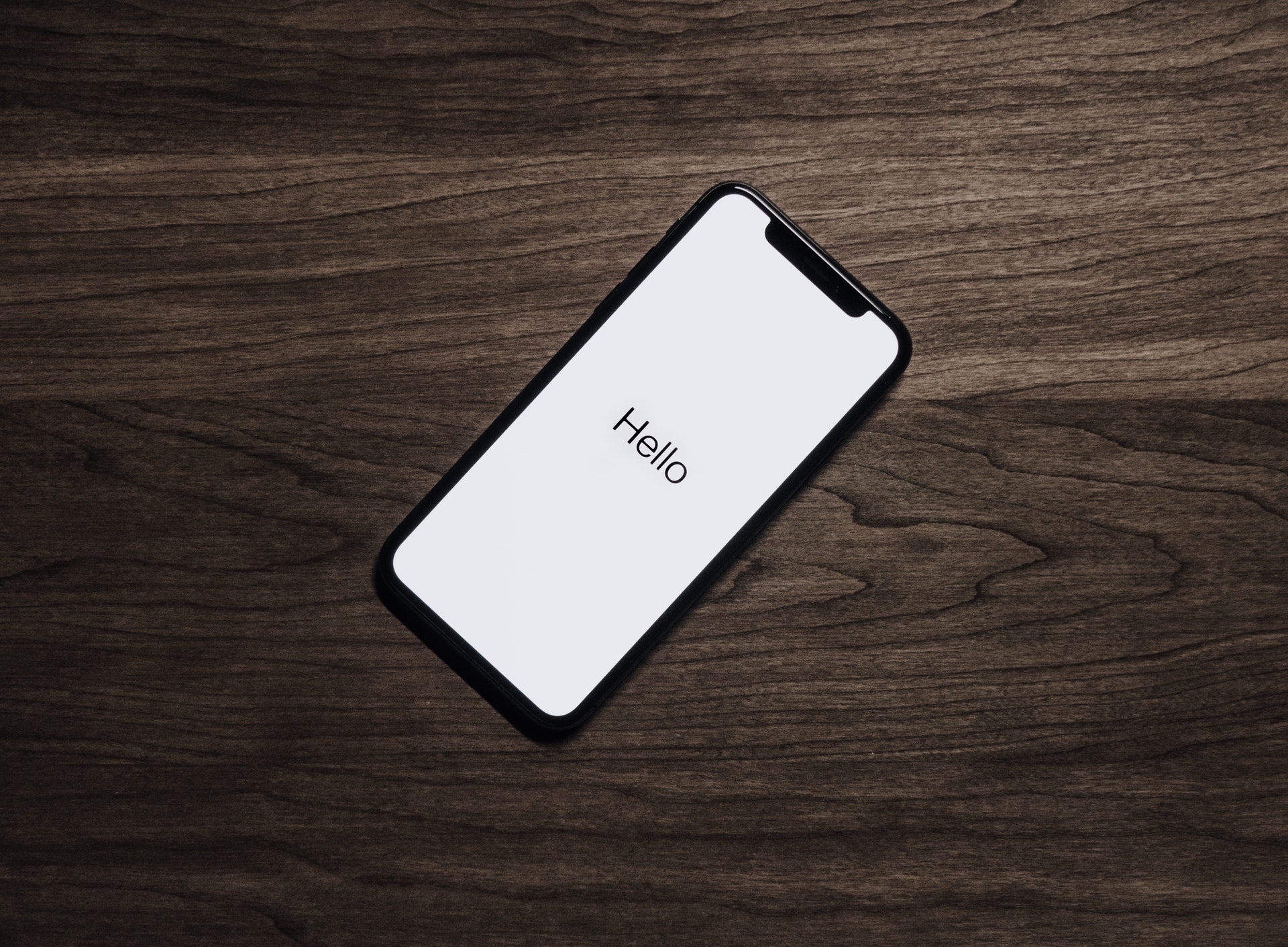 iPhone startup screen
